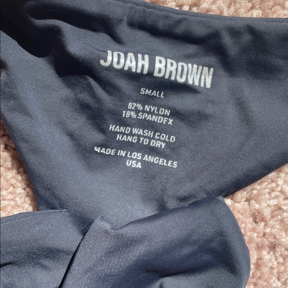 Joah Brown Dark Gray Bikini Set, **SMALL BOTTOM, LARGE TOP. - Picture 2 of 5
